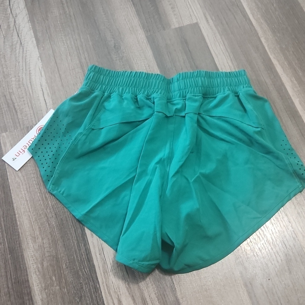 Aurefin Athletic Shorts Quick Dry Workout Sports Active Running Size 4 NWT - Picture 7 of 7